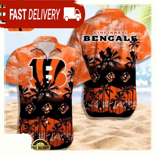 NFL Cincinnati Bengals Retro Aloha Shirts For Men Women - available at - rugbyfanstore.com