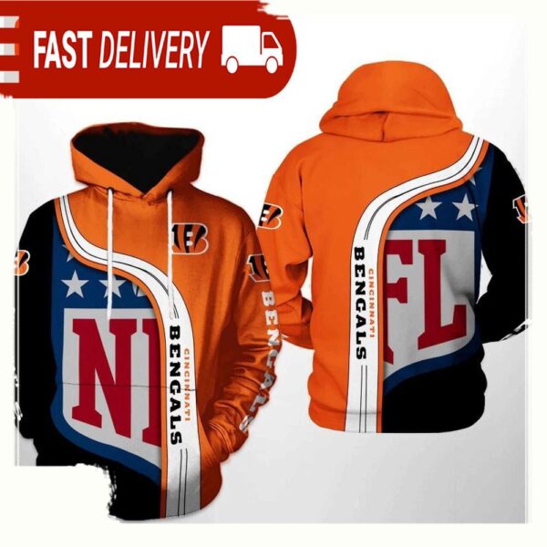 NFL Cincinnati Bengals Team 3D Printed Hoodie Shirt - available at - rugbyfanstore.com