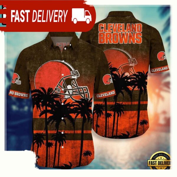 NFL Cleveland Browns Hawaiian Shirt - available at - rugbyfanstore.com