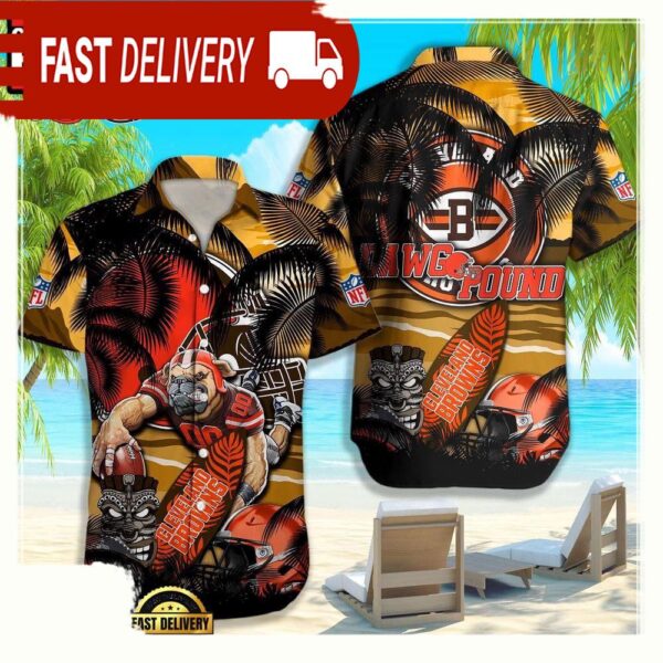 NFL Cleveland Browns Hawaiian Shirt For Men Women - available at - rugbyfanstore.com