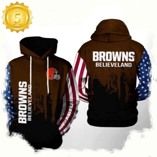 NFL Cleveland Browns Team US 3D Printed Hoodie Shirt - available at - rugbyfanstore.com