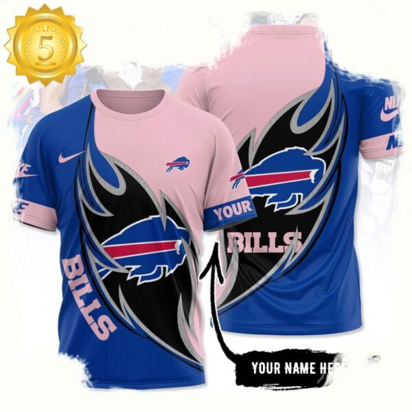 NFL Custom Name Buffalo Bills All Over Print T Shirt - available at - rugbyfanstore.com