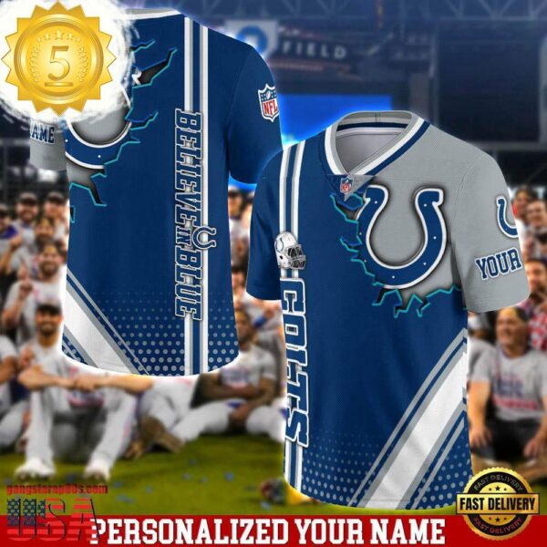 NFL Custom Name Indianapolis Colts Team Logo Football Jersey - available at - rugbyfanstore.com