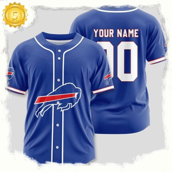 NFL Custom Name Number Buffalo Bills Sport Baseball Jersey Shirt - available at - rugbyfanstore.com