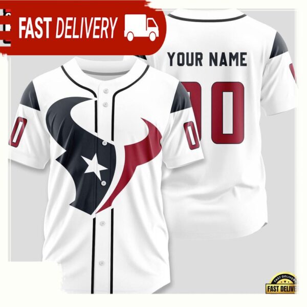 NFL Custom Name Number Houston Texans 2 Sport Baseball Jersey Shirt - available at - rugbyfanstore.com