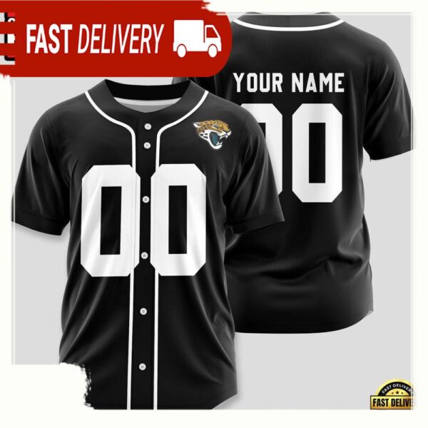 NFL Custom Name Number Jacksonville Jaguars Team Baseball Jersey Shirt - available at - rugbyfanstore.com