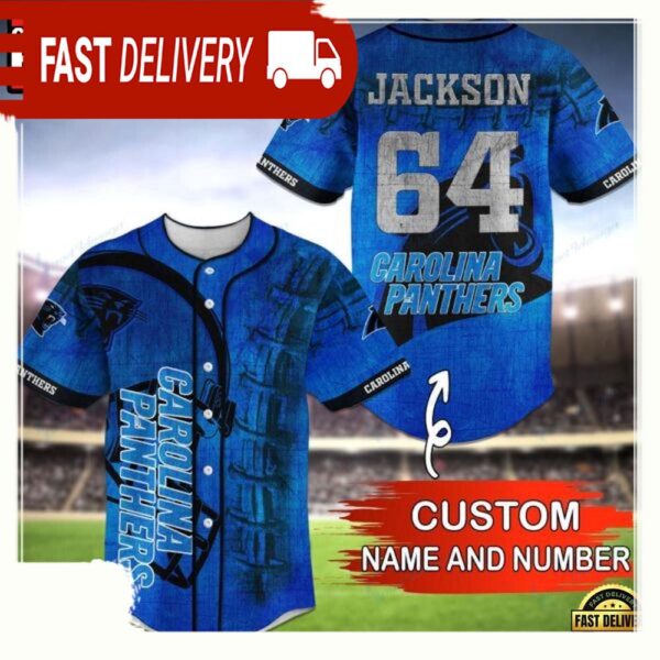 NFL Custom Name NumberCarolina Panthers Baseball Jersey Shirt - available at - rugbyfanstore.com