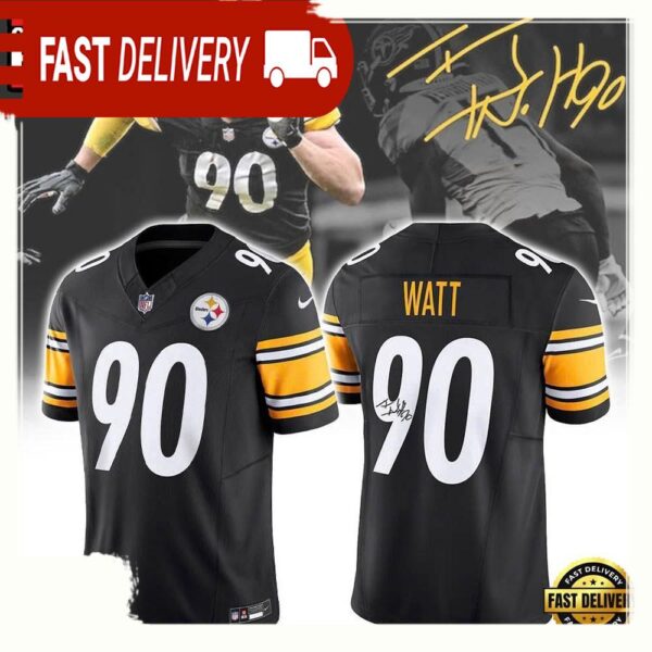 NFL Custom Name Pittsburgh Steelers T J Watt White Game Jersey Football Jersey - available at - rugbyfanstore.com