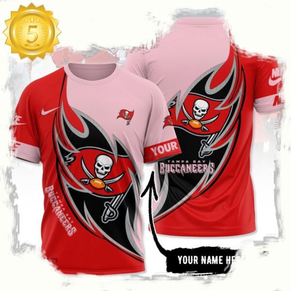 NFL Custom Name Tampa Bay Buccaneers All Over Print T Shirt - available at - rugbyfanstore.com