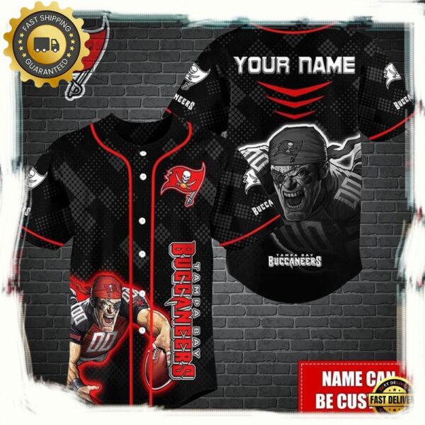 NFL Custom Name Tampa Bay Buccaneers Mascot Baseball Jersey - available at - rugbyfanstore.com