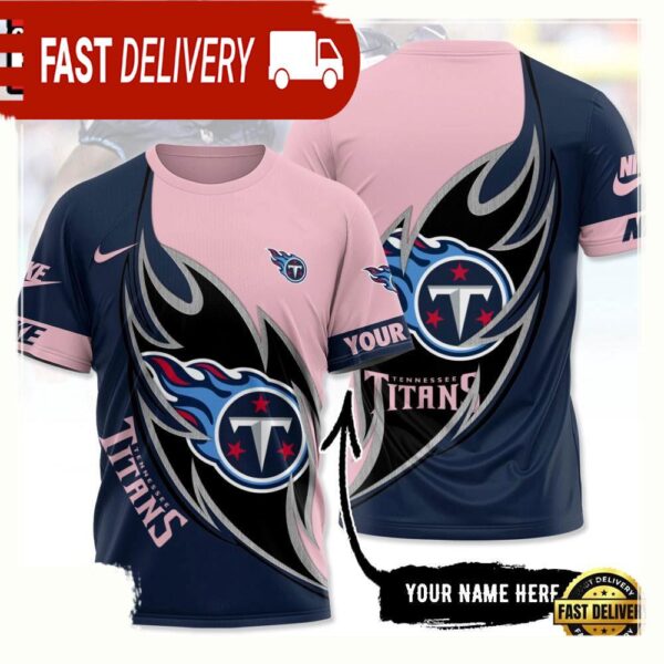 NFL Custom Name Tennessee Titans All Over Print T Shirt - available at - rugbyfanstore.com