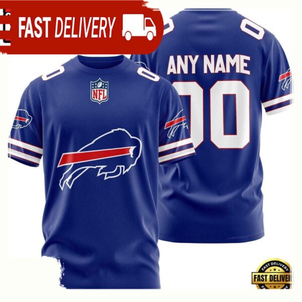 NFL Customized Buffalo Bills Team Sport 3D T Shirt - available at - rugbyfanstore.com