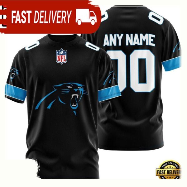 NFL Customized Carolina Panthers Team Sport 3D T Shirt - available at - rugbyfanstore.com