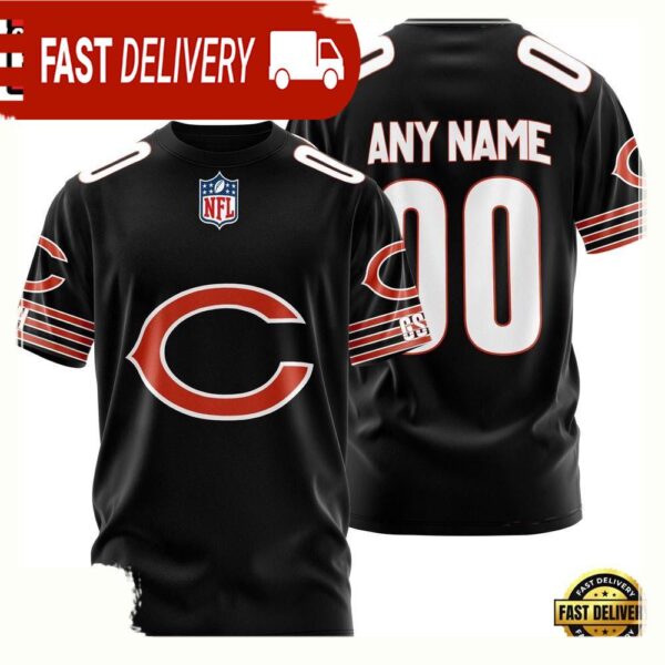 NFL Customized Chicago Bears Team Sport 3D T Shirt - available at - rugbyfanstore.com