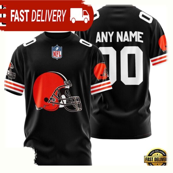 NFL Customized Cleveland Browns Team Sport 3D T Shirt - available at - rugbyfanstore.com