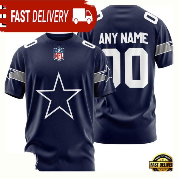 NFL Customized Dallas Cowboys Team Sport 3D T Shirt - available at - rugbyfanstore.com