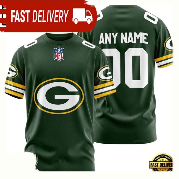 NFL Customized Green Bay Packers Team Sport 3D T Shirt - available at - rugbyfanstore.com