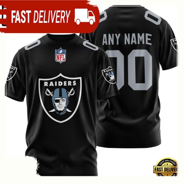 NFL Customized Las Vegas Raiders Team Sport 3D T Shirt - available at - rugbyfanstore.com