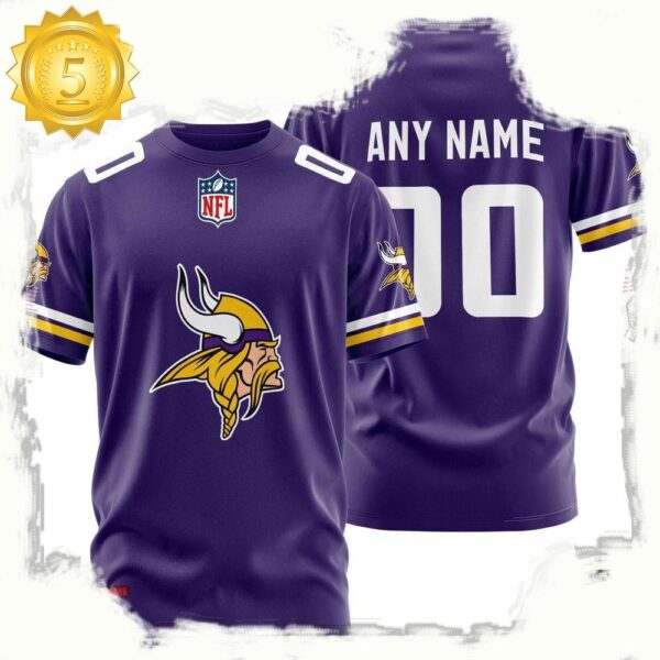 NFL Customized Minnesota Vikings Team Sport 3D T Shirt - available at - rugbyfanstore.com