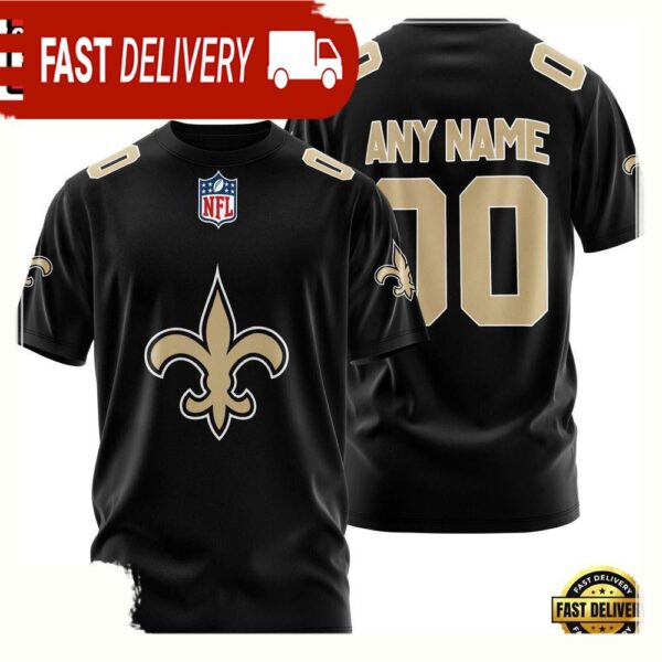 NFL Customized New Orleans Saints Team Sport 3D T Shirt - available at - rugbyfanstore.com