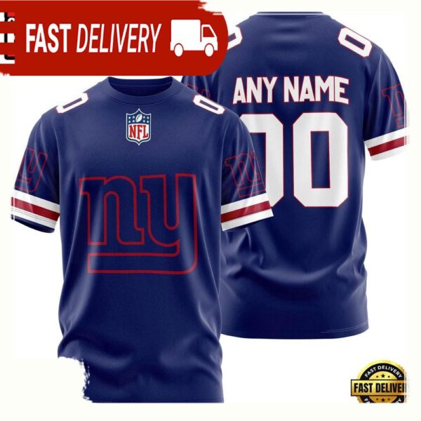 NFL Customized New York Giants Team Sport 3D T Shirt - available at - rugbyfanstore.com