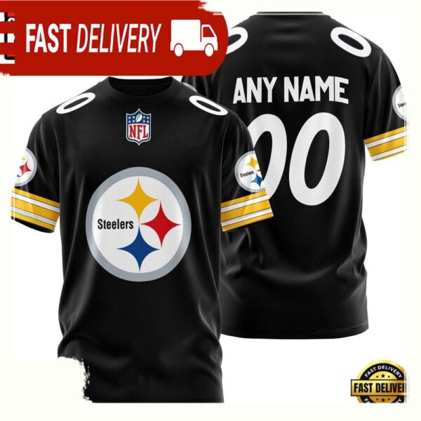 NFL Customized Pittsburgh Steelers Team Sport 3D T Shirt - available at - rugbyfanstore.com