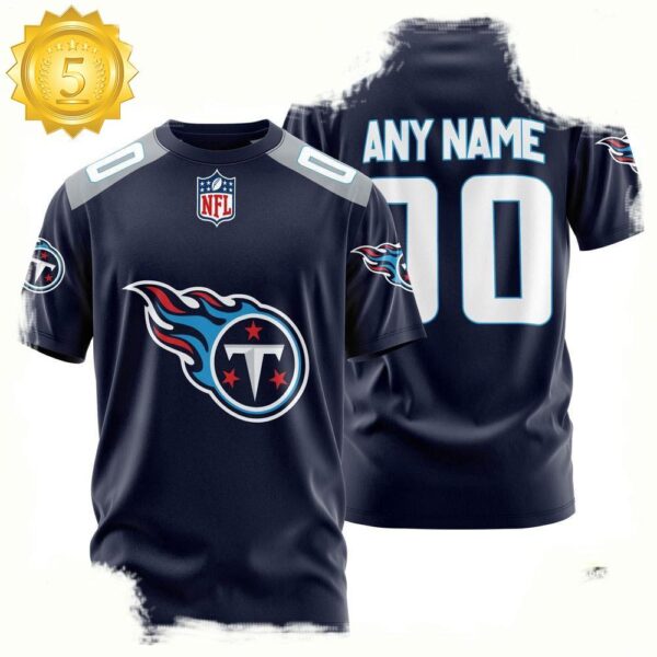 NFL Customized Tennessee Titans Team Sport 3D T Shirt - available at - rugbyfanstore.com