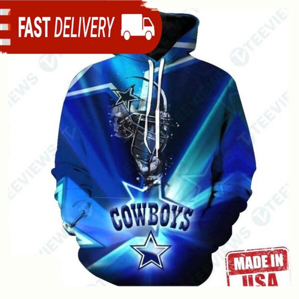 NFL Dallas Cowboys 3D Hoodie Shirt - available at - rugbyfanstore.com