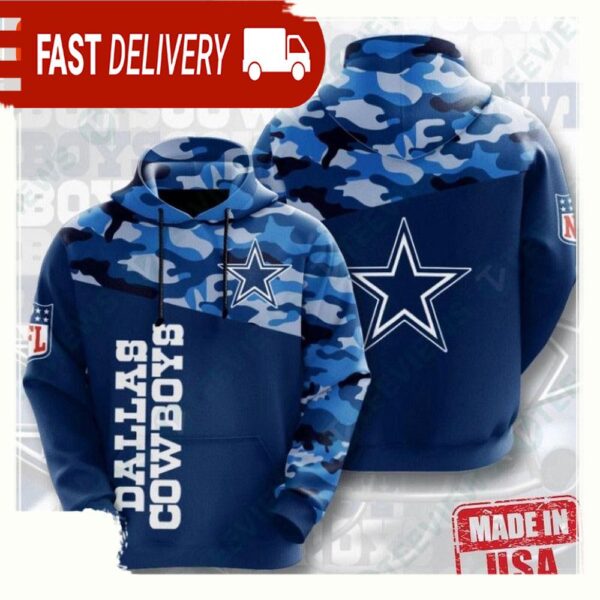 NFL Dallas Cowboys All Over Print Unisex Hoodie Procreate - available at - rugbyfanstore.com