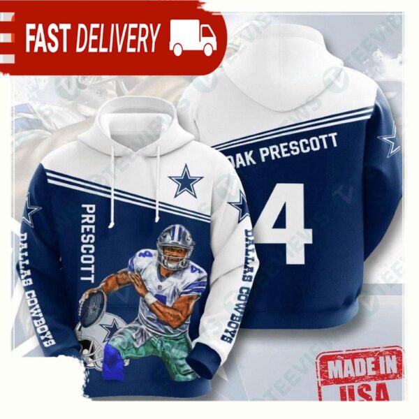 NFL Dallas Cowboys All Over Print Unisex Hoodies Print For Sale - available at - rugbyfanstore.com