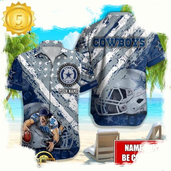 NFL Dallas Cowboys American Flag custom Hawaiian Shirts For Men Women - available at - rugbyfanstore.com