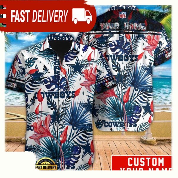 NFL Dallas Cowboys Custom Hawaiian Shirt For Men Women - available at - rugbyfanstore.com