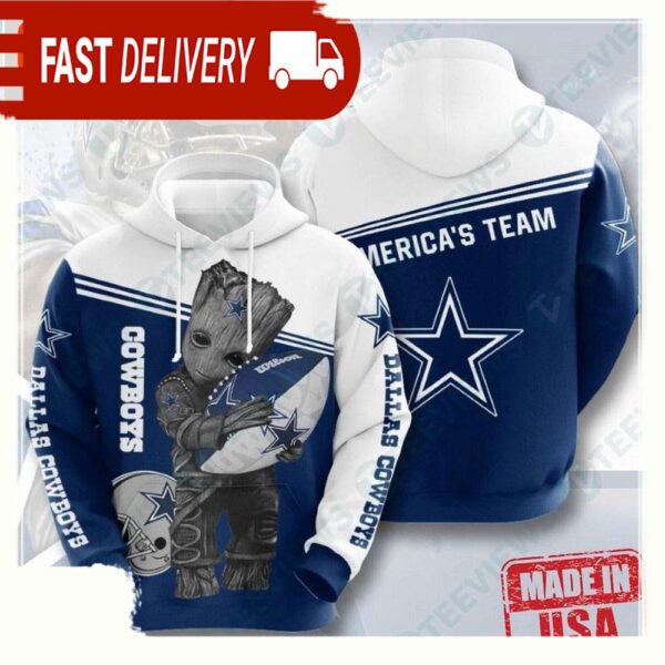 NFL Dallas Cowboys Epic Sports All Over Print Unisex Hoodies - available at - rugbyfanstore.com