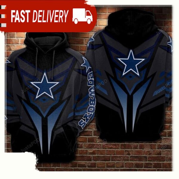 NFL Dallas Cowboys Football Star 3D Hoodie Shirt - available at - rugbyfanstore.com