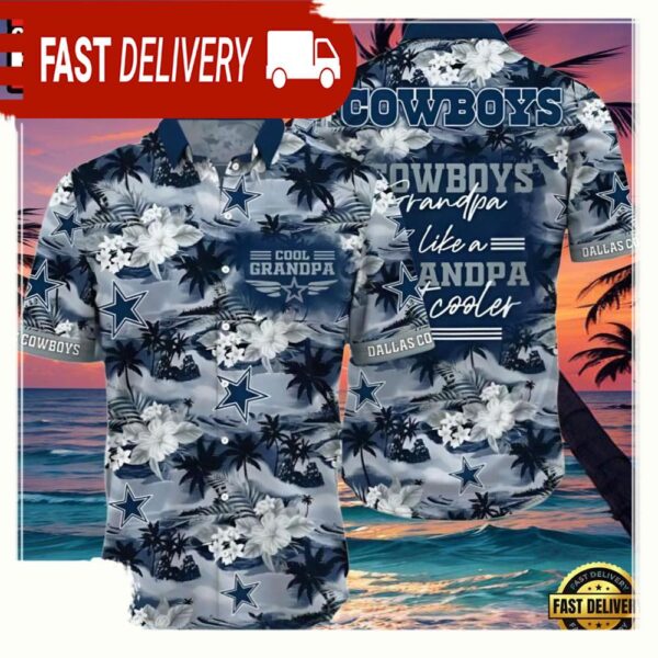 NFL Dallas Cowboys Hawaiian Shirt - available at - rugbyfanstore.com