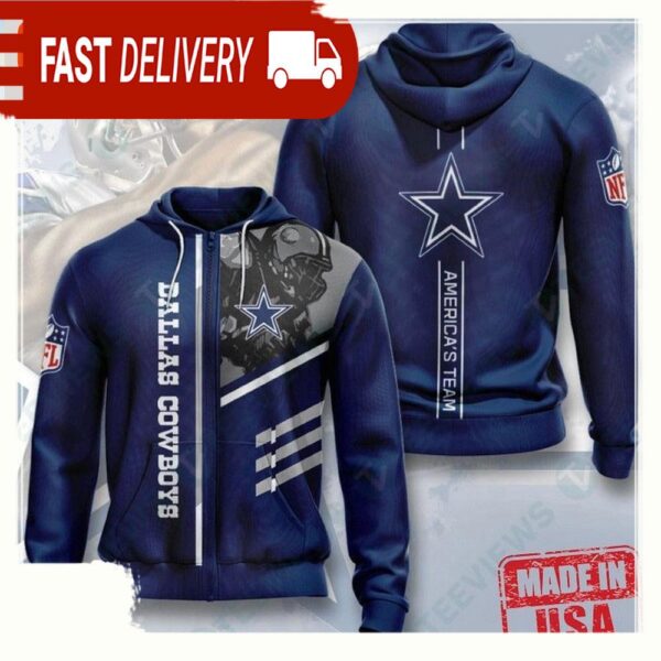 NFL Dallas Cowboys Mens All Over Print Hoodies - available at - rugbyfanstore.com