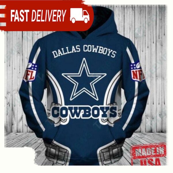 NFL Dallas Cowboys Mens All Over Print Unisex Hoodies - available at - rugbyfanstore.com