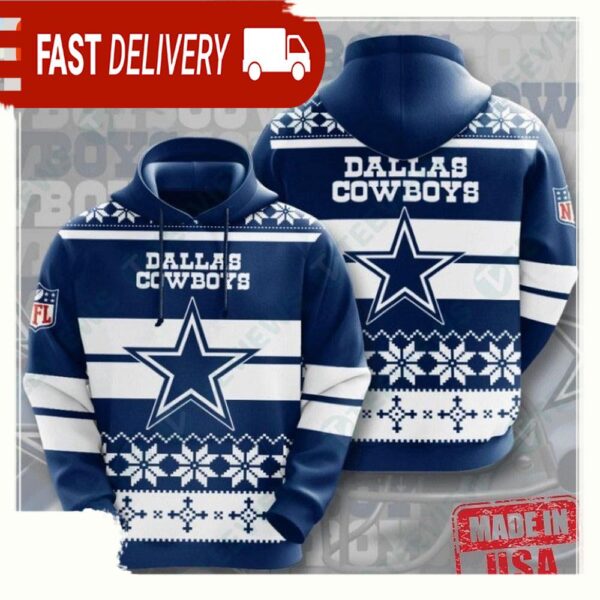 NFL Dallas Cowboys Mens Sports Unisex Hoodies All Over Print - available at - rugbyfanstore.com