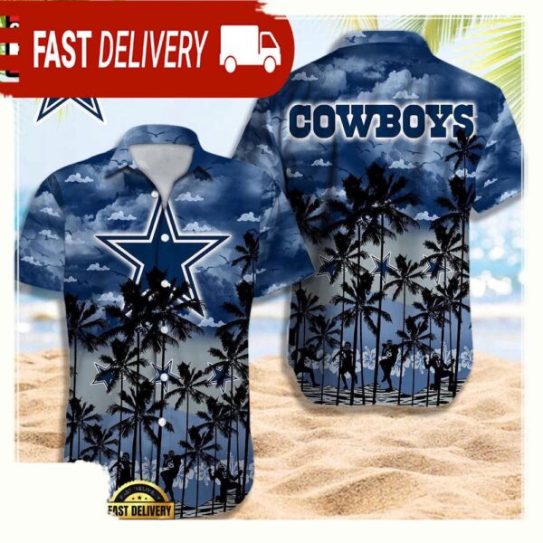 NFL Dallas Cowboys Retro Aloha Shirts For Men Women - available at - rugbyfanstore.com