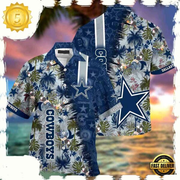 NFL Dallas Cowboys Summer Beach Hawaiian Shirt For Men Women - available at - rugbyfanstore.com