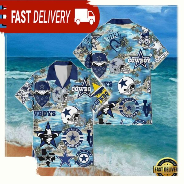 NFL Dallas Cowboys Summer Hawaiian Shirt 2024 Giveaway - available at - rugbyfanstore.com