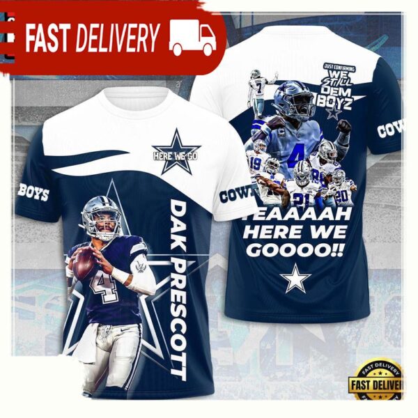 NFL Dallas Cowboys Team All Over Print T Shirt - available at - rugbyfanstore.com