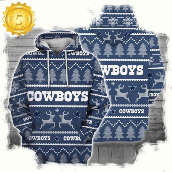 NFL Dallas Cowboys Ugly All Over Print Unisex Hoodie - available at - rugbyfanstore.com