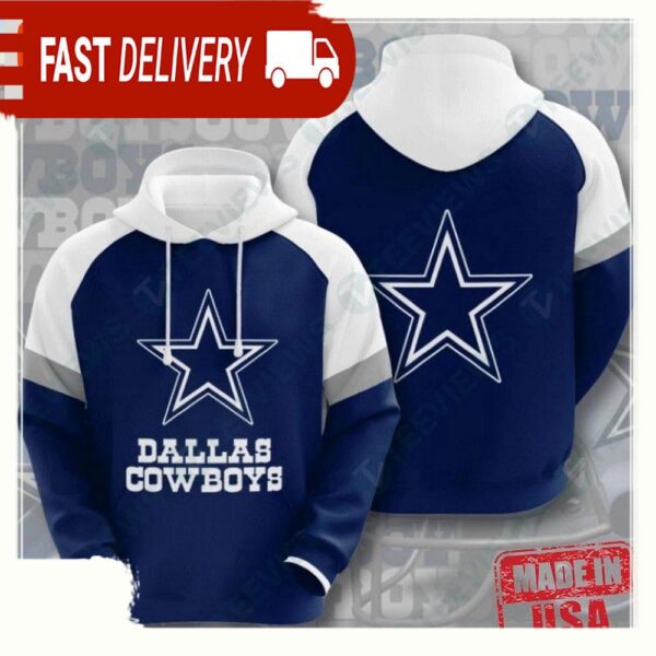 NFL Dallas Cowboys Vintage Sports Unisex Hoodies - available at - rugbyfanstore.com