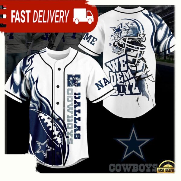 NFL Dallas Cowboys We Dem Boyz Baseball Jersey - available at - rugbyfanstore.com