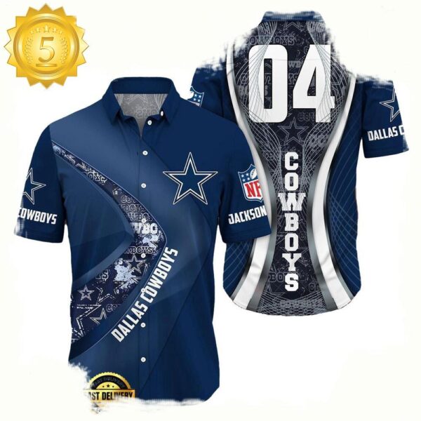 NFL Dallas CowboysCustom Name Number New Design Hawaiian Shirt For Men Women - available at - rugbyfanstore.com