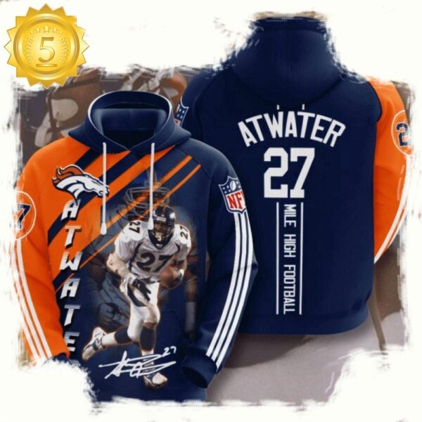 NFL Denver Broncos All Over Print Unisex Hoodie For Men For Women - available at - rugbyfanstore.com