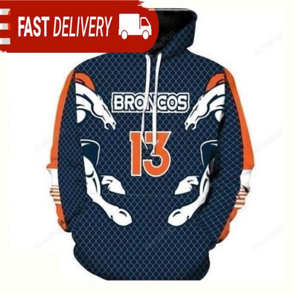 NFL Denver Broncos Custom Name Pullover And Zippered Unisex Hoodies - available at - rugbyfanstore.com