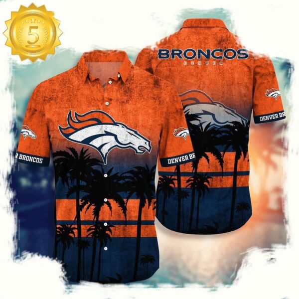 NFL Denver Broncos Hawaiian Shirt - available at - rugbyfanstore.com