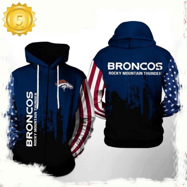 NFL Denver Broncos Team US 3D Printed Hoodie Shirt - available at - rugbyfanstore.com